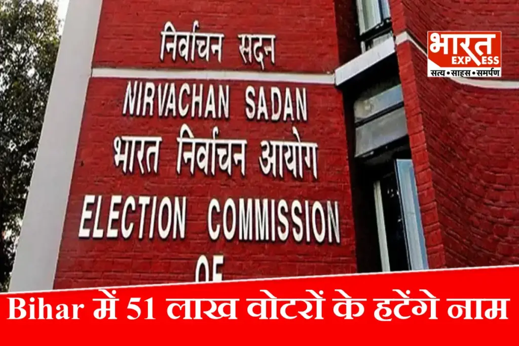 Bihar में 51 लाख वोटरों के हटा दिये जाएंगे नाम, स्पेशल इंटेंसिव रिवीजन के तहत चुनाव आयोग का बड़ा फैसला - भारत एक्सप्रेस