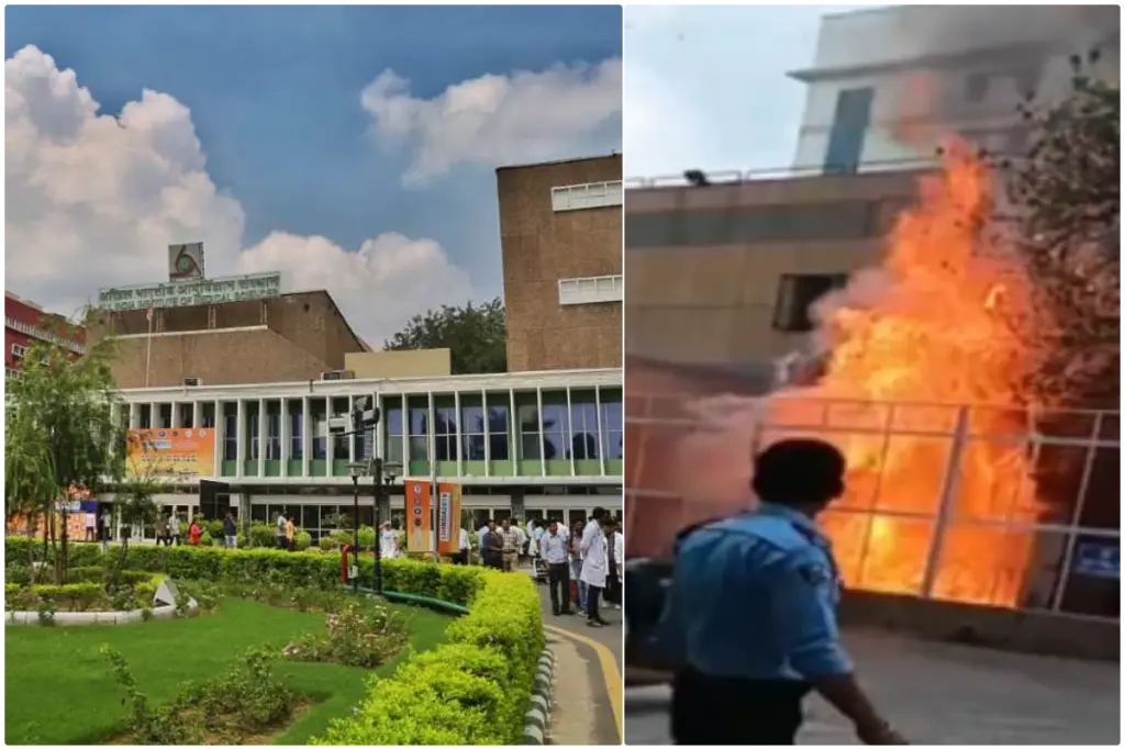 Delhi AIIMS Trauma Centre Fire