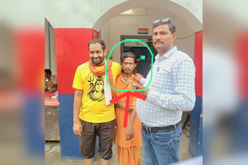 Kasim Hid in meerut Temple