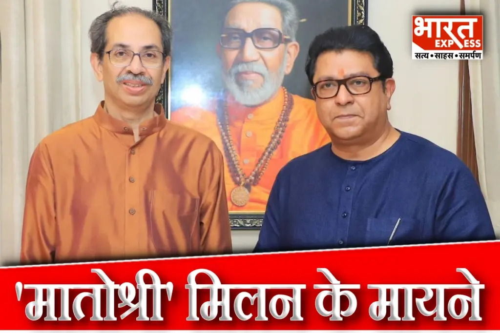 Maharashtra News Raj Thackeray Uddhav Thackeray in Matoshree