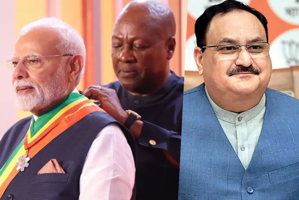 PM Modi receiving Ghana highest civilian honour