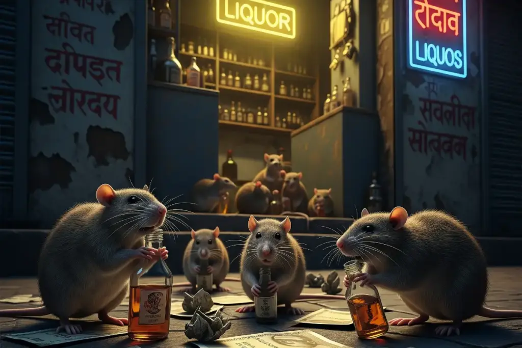 Rats Drank Liquor In Dhanbad Jharkhand