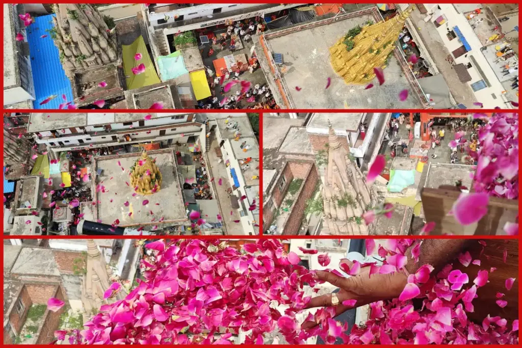 सावन शिवरात्री के मौके पर वाराणसी में श्रद्धालुओं पर की गई पुष्पवर्षा, सीएम योगी ने दिया था ये खास निर्देश… - भारत एक्सप्रेस