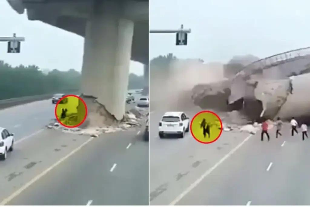 AI-generated bridge collapse