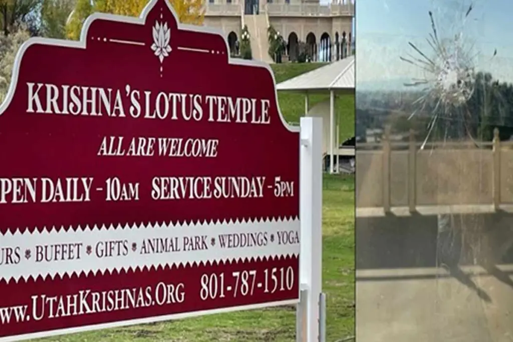 iskcon temple attacked in us