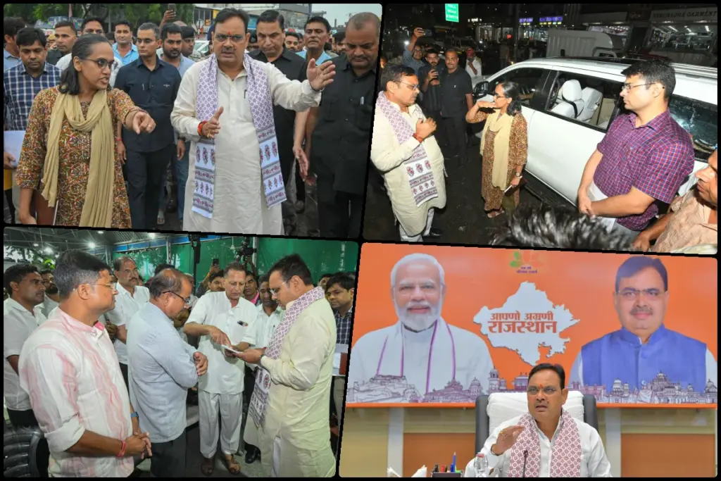 rajasthan cm bhajan lal sharma rains