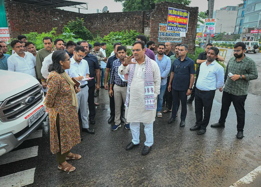 rajasthan cm bhajan lal sharma rains