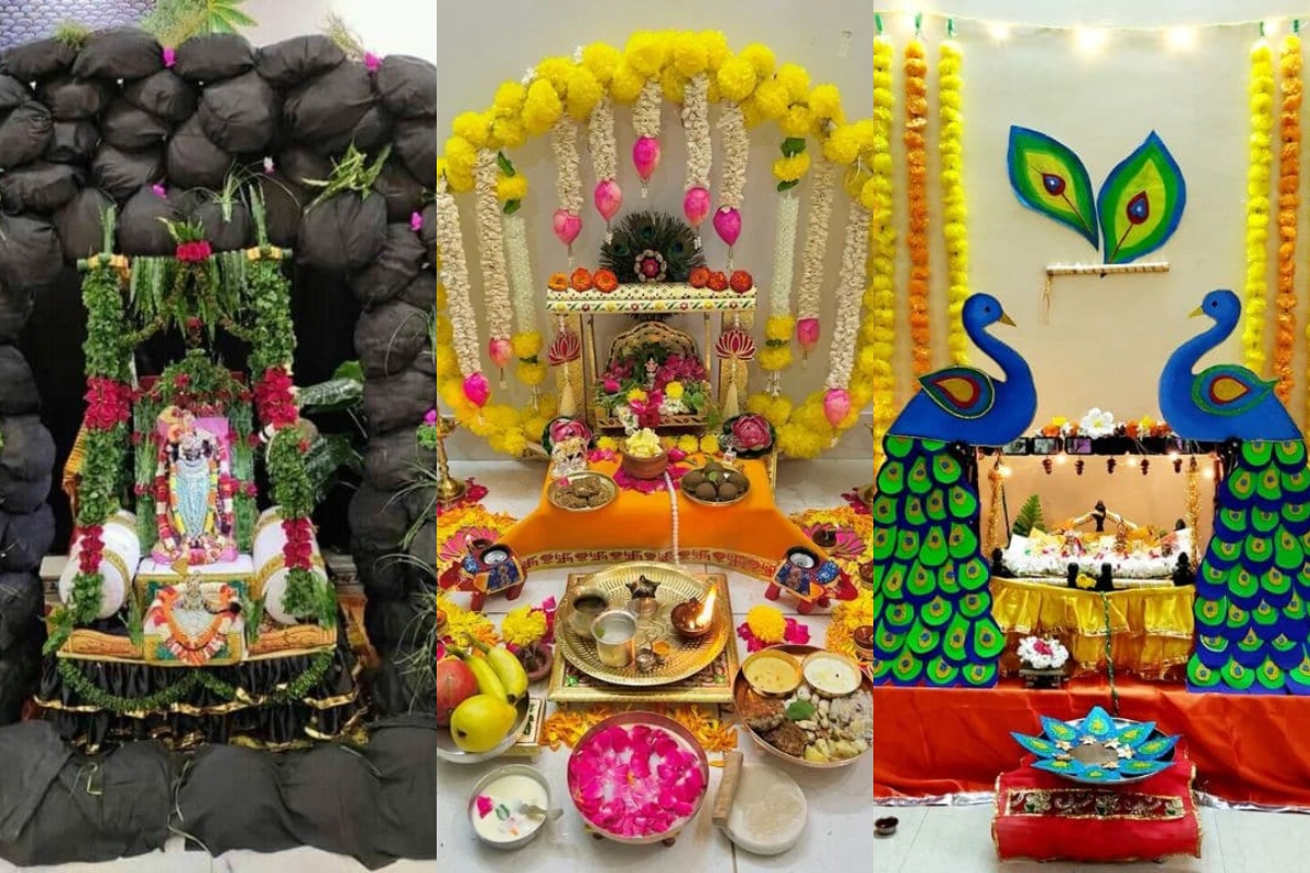 अगर आप बहुत ही आसान तरीके से अपने घर, मंदिर या पूजा स्थलों को सजाना चाहते हैं तो आप रंग-बिरंगे फूलों के इस्तेमाल से उनकी सजावट कर सकते हैं. कहा जाता है कि श्रीकृष्ण के सबसे पसंदीदा फूलों में से एक हैं चमेली और मोगरा. यदि आप इनसे अपने घर की साज-सज्जा करते हैं तो ये आपके मंदिर की खूबसूरती बढ़ा देंगे और इनके खूशबुओं से चारो तरफ का वातावरण भक्तिमय हो जाएगा.