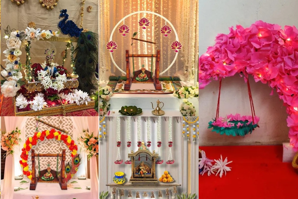 पूजाघर और मंदिर को जगमग बनाने के लिए रंग-बिरंगी लाइट और कैंडिल से खूबसूरत और कुछ नहीं हो सकता है. आप किसी भी कलर की लाइट का इस्तेमाल कर सकते हैं. इन लाइट्स और कैंडिल का उपयोग आप श्री कृष्ण की झांकी और उनके पालने पर भी कर सकते हैं. इनकी चमक देखकर ऐसा लगेगा मानों भगवान स्वयं विराजमान हैं.