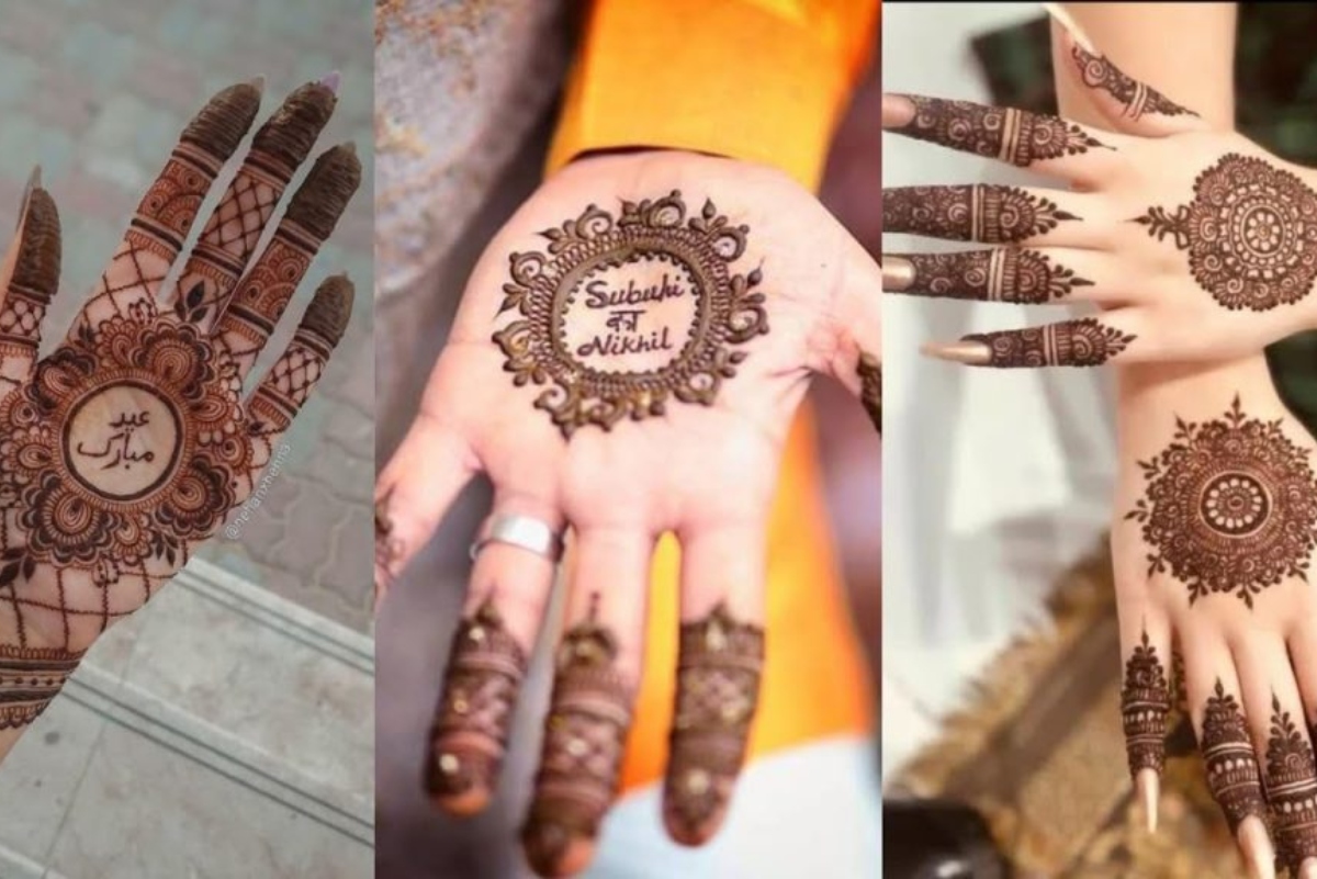 Kajari Teej Mehndi Design: कजरी तीज पर अपने हाथों को एक अलग सा टच देने के लिए आपको अपने हाथों में पति के नाम का पहला अक्षर भी लिखवा सकते हैं. इस डिजाइन को आप खुद भी आसानी से घर पर 10 मिनट के अंदर ही लगवा सकते हैं.