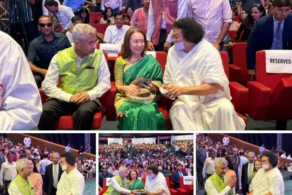 Acharya Lokesh Jain: ‘सप्त सुर, सेवन नेशन्स, वन मेलोडी’ कार्यक्रम में शामिल हुए आचार्य लोकेश जैन, विदेश मंत्री एस. जयशंकर से की मुलाकात - भारत एक्सप्रेस