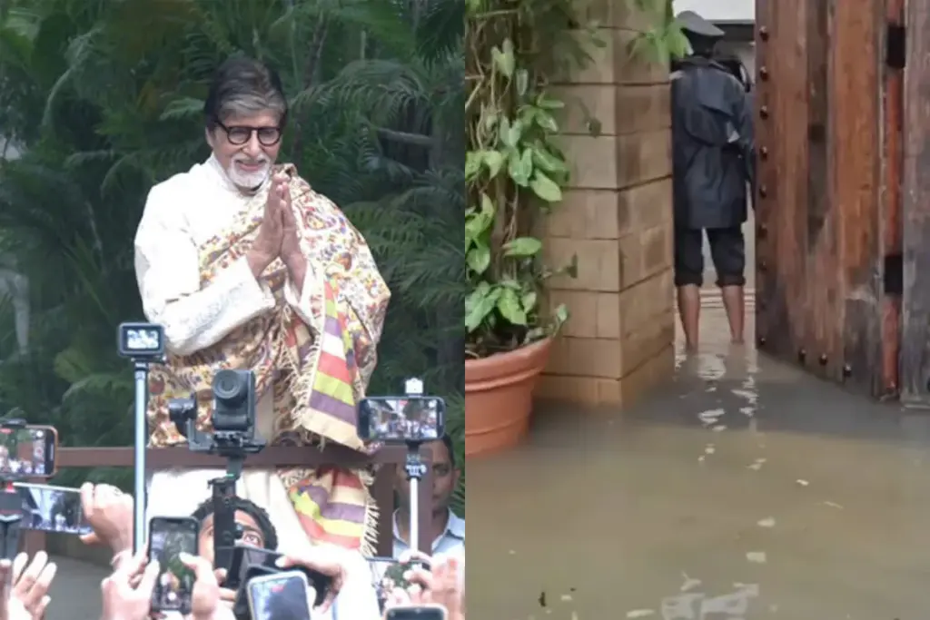 Mumbai Rain-Amitabh Bachchan-Pratiksha Bungalow-Bollywood