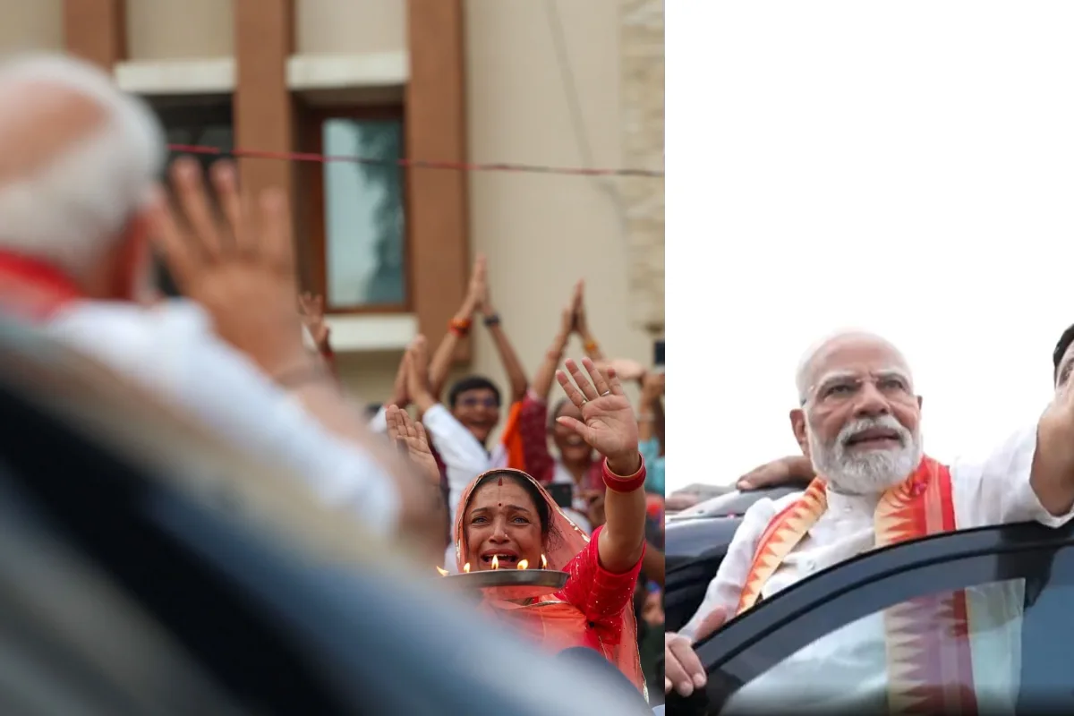 PM Modi Road Show in Ahmedabad Photos
