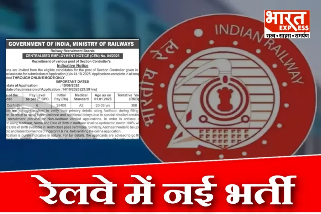 RRB Recruitment Notification 2025