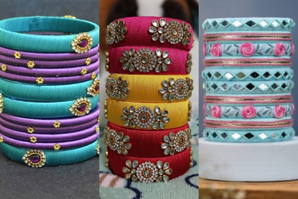 Silk Thread Bangle Designs
