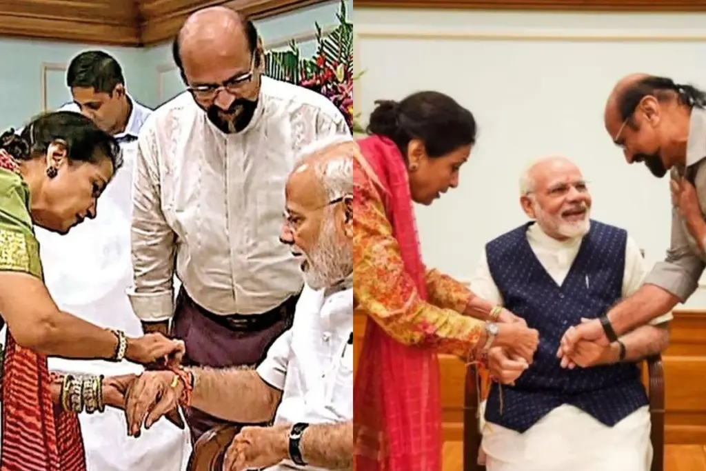 pm modi rakhi sister-रक्षाबंधन