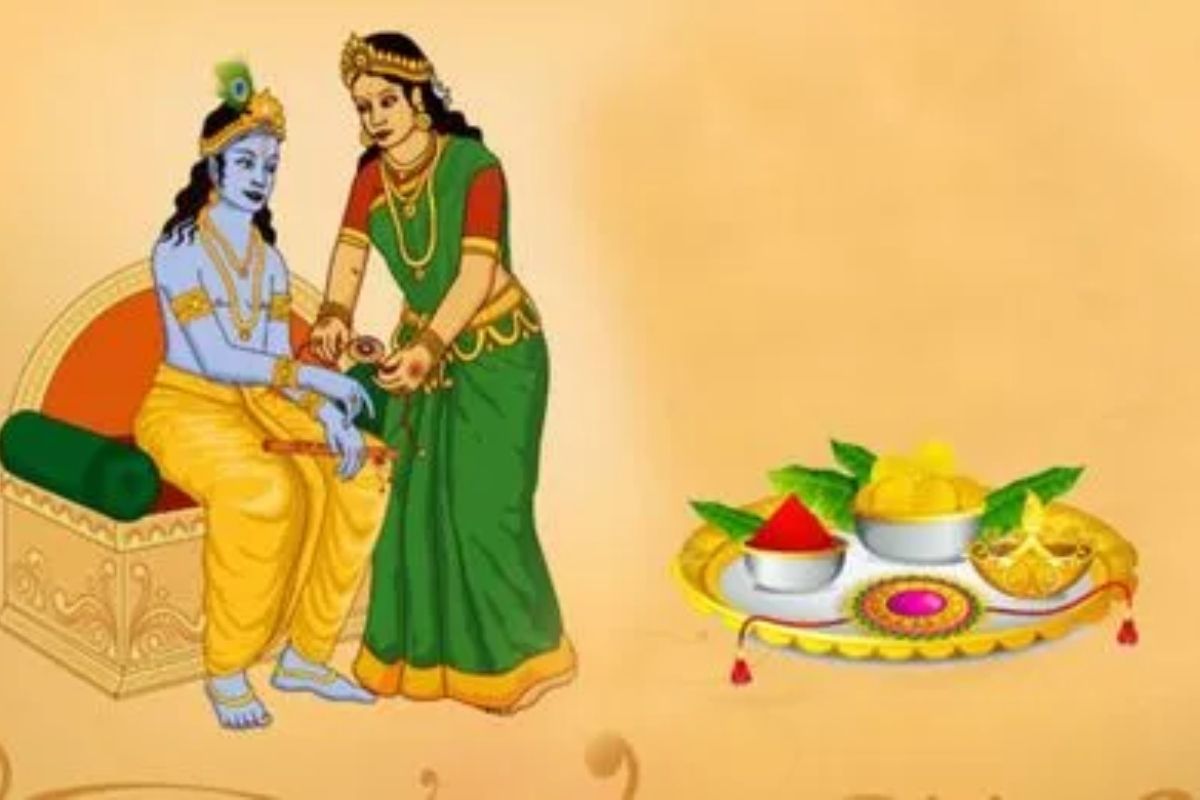 कृष्ण और द्रौपदी: साड़ी का टुकड़ा बना रक्षा-सूत्र महाभारत के समय की बात है, जब श्रीकृष्ण ने शिशुपाल का वध किया तो उनके हाथ में चोट लग गई. द्रौपदी ने बिना सोचे अपनी साड़ी का किनारा फाड़कर उनकी उंगली पर बांध दिया. यह सिर्फ कपड़ा नहीं था, बल्कि रक्षा और स्नेह का वादा था. बाद में चीरहरण के समय कृष्ण ने उसी वादे को निभाते हुए द्रौपदी की लाज बचाई. 