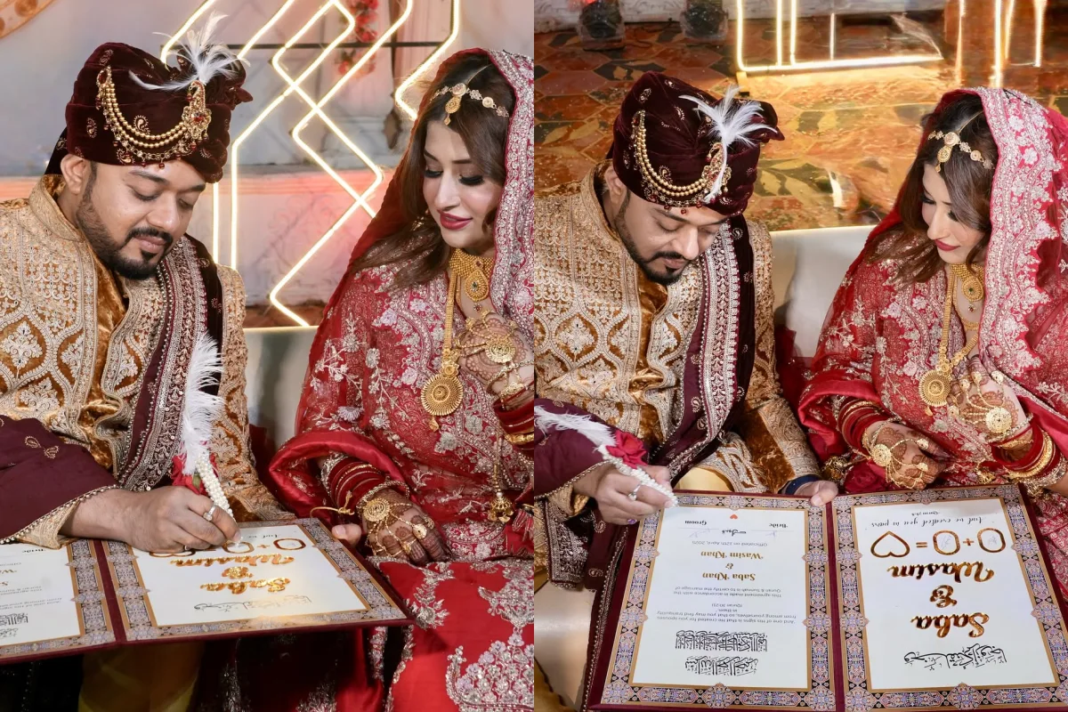निकाह के बाद सबा खान ने अपने इंस्टाग्राम अकाउंट पर शादी की खूबसूरत तस्वीरें साझा कीं. इन तस्वीरों के साथ उन्होंने एक दिल को छू लेने वाला संदेश भी लिखा. सबा ने लिखा कि कुछ नेमतें ऐसी होती हैं जिन्हें इंसान सही समय आने तक छुपाकर रखता है. अब वह अपनी जिंदगी का यह नया अध्याय फैन्स के साथ शेयर कर रही हैं और सभी से दुआएं चाहती हैं. उनकी इस पोस्ट पर फैन्स ने भी दिल खोलकर प्यार लुटाया. 