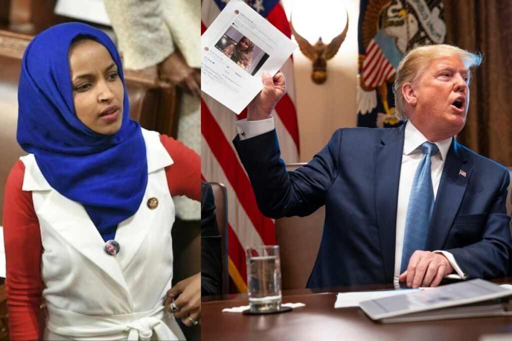 Donald Trump Ilhan Omar Feud