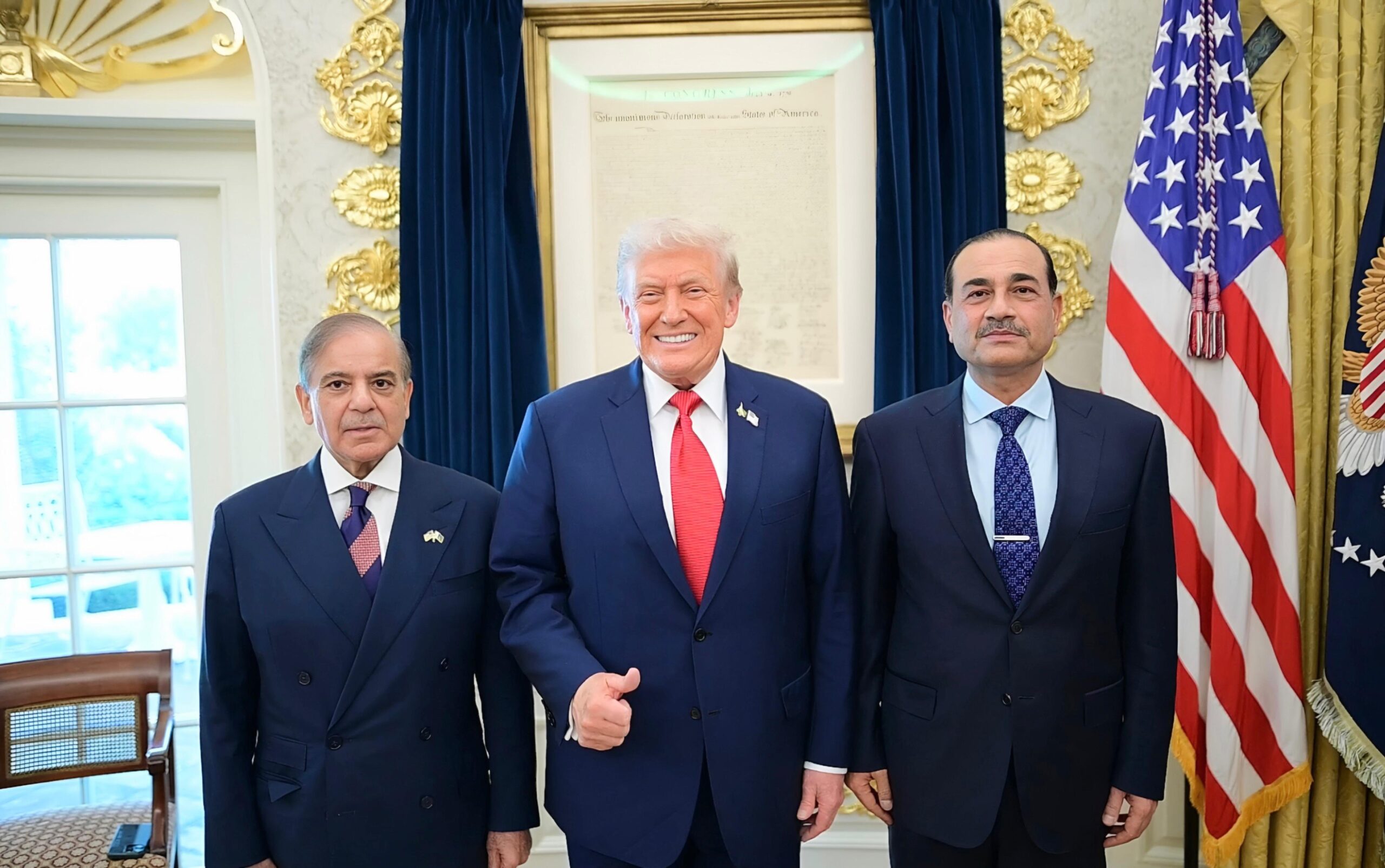 Donald Trump Meets Shehbaz Sharif