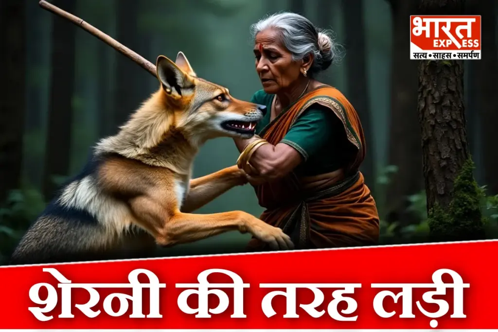 Woman Fight With Jackal In Shivpuri Madhya Pradesh