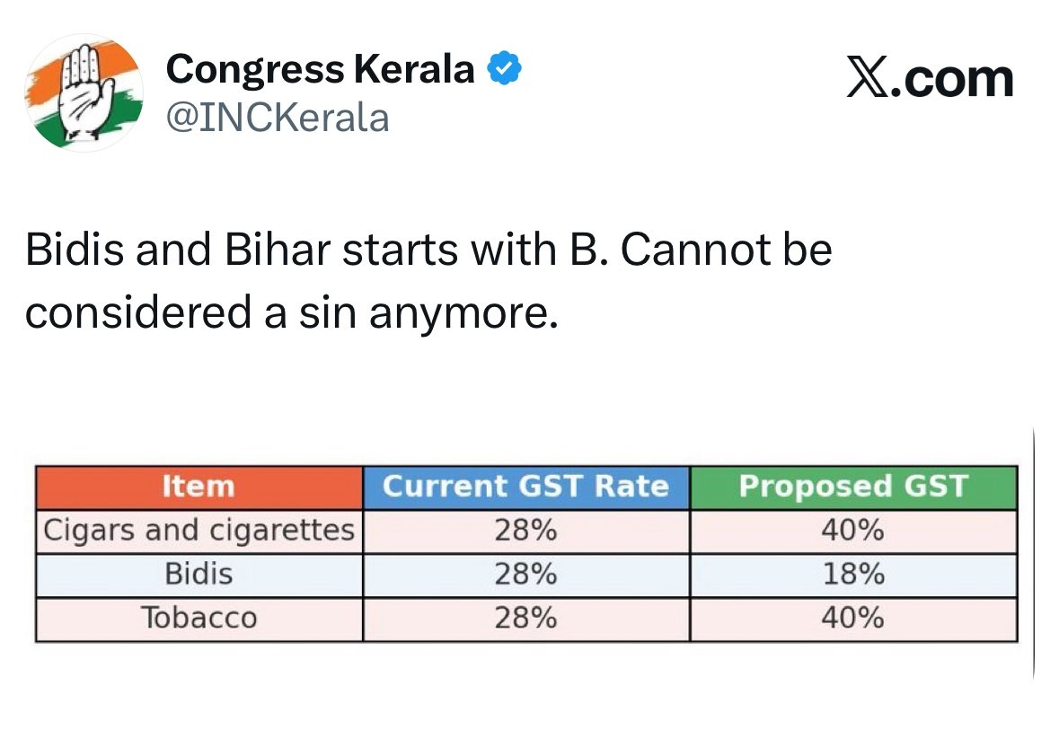 congress bidi controversy