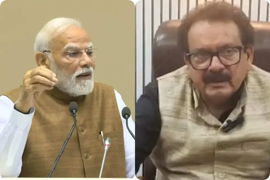 प्रधानमंत्री नरेंद्र मोदी और एसपी सिंह बघेल