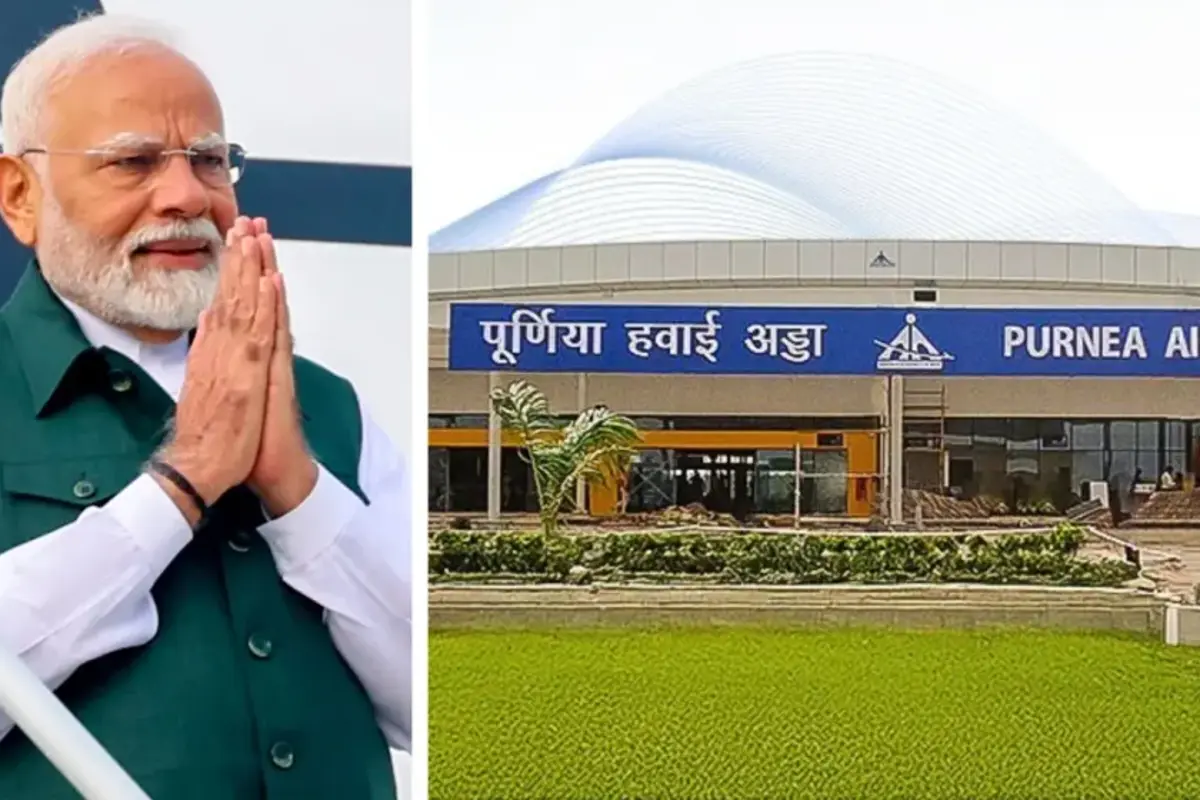 पीएम मोदी ने कहा कि RJD और कांग्रेस के कुशासन का नुकसान पूर्णिया के लोगों को उठाना पड़ा. लेकिन अब स्थिति बदल रही है.