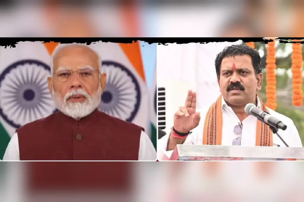 Deputy CM Vijay Sharma and pm modi