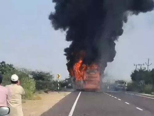 Horrific Bus Fire Jaisalmer