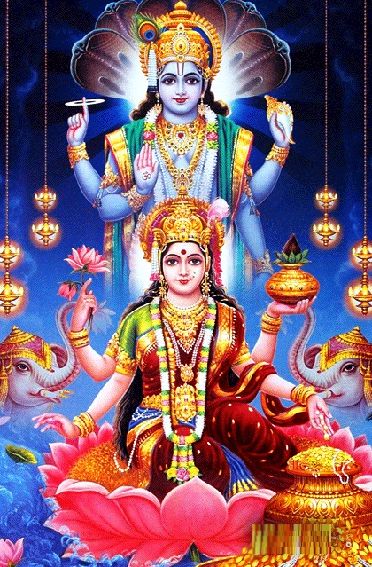 lord vishnu-maha-lakshmi