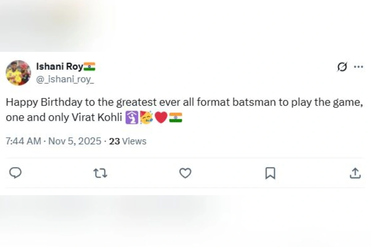 एक यूजर ने लिखा, खेल के सभी प्रारूपों में खेलने वाले अब तक के सबसे महान और एकमात्र बल्लेबाज विराट कोहली को जन्मदिन की हार्दिक शुभकामनाएं.