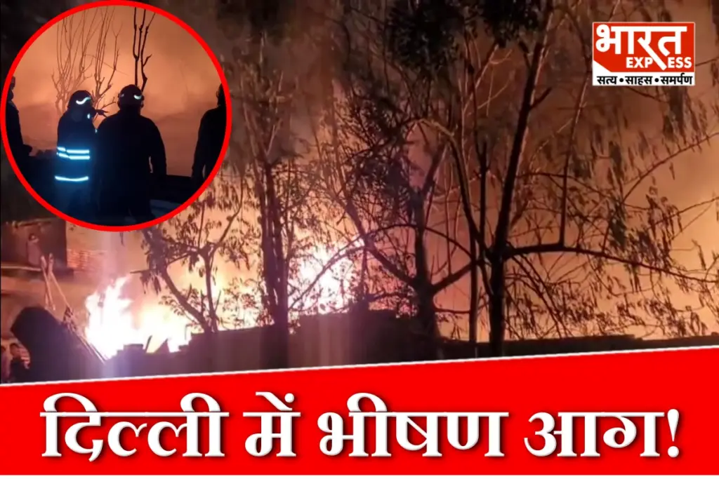 Delhi Rithala Slum Fire Incident