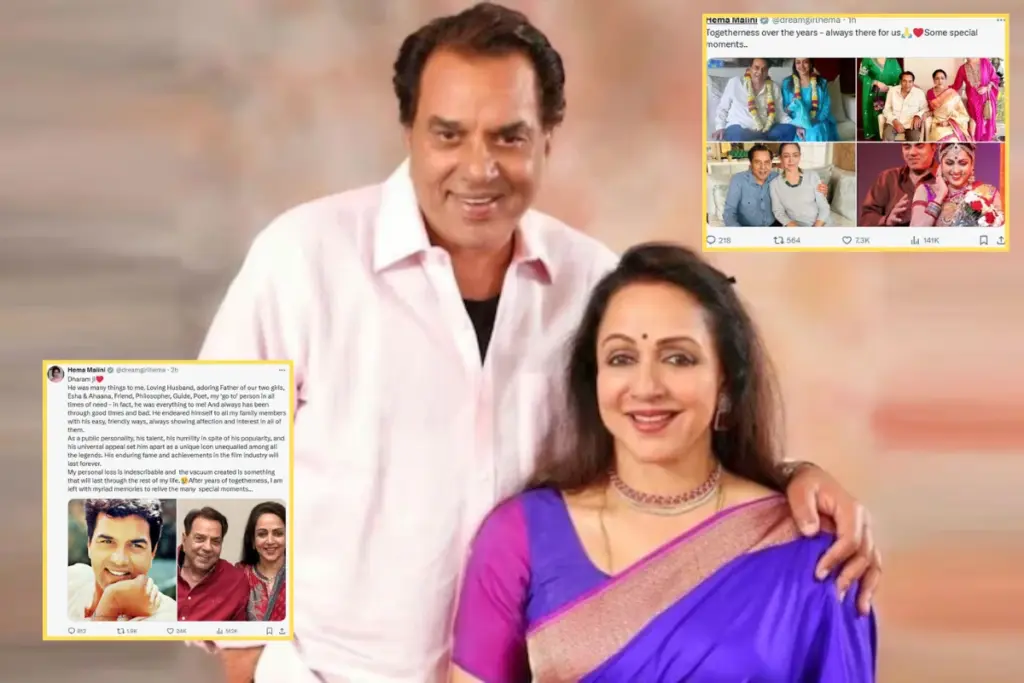 Hema Malini Post for Dharmendra