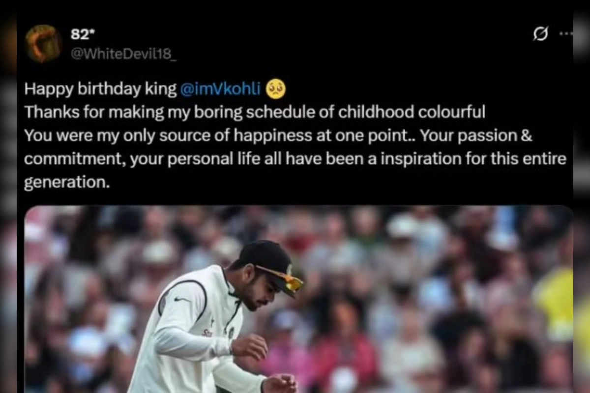 वहीं एक दूसरे यूजर ने अपने एक्स पोस्ट में लिखा, जन्मदिन मुबारक हो किंग विराट कोहली. बचपन के मेरे बोरिंग शेड्यूल को रंगीन बनाने के लिए शुक्रिया. एक समय पर आप ही मेरी खुशी का एकमात्र स्रोत थे. आपका जुनून और प्रतिबद्धता, आपका निजी जीवन, ये सब इस पूरी पीढ़ी के लिए प्रेरणा रहे हैं.