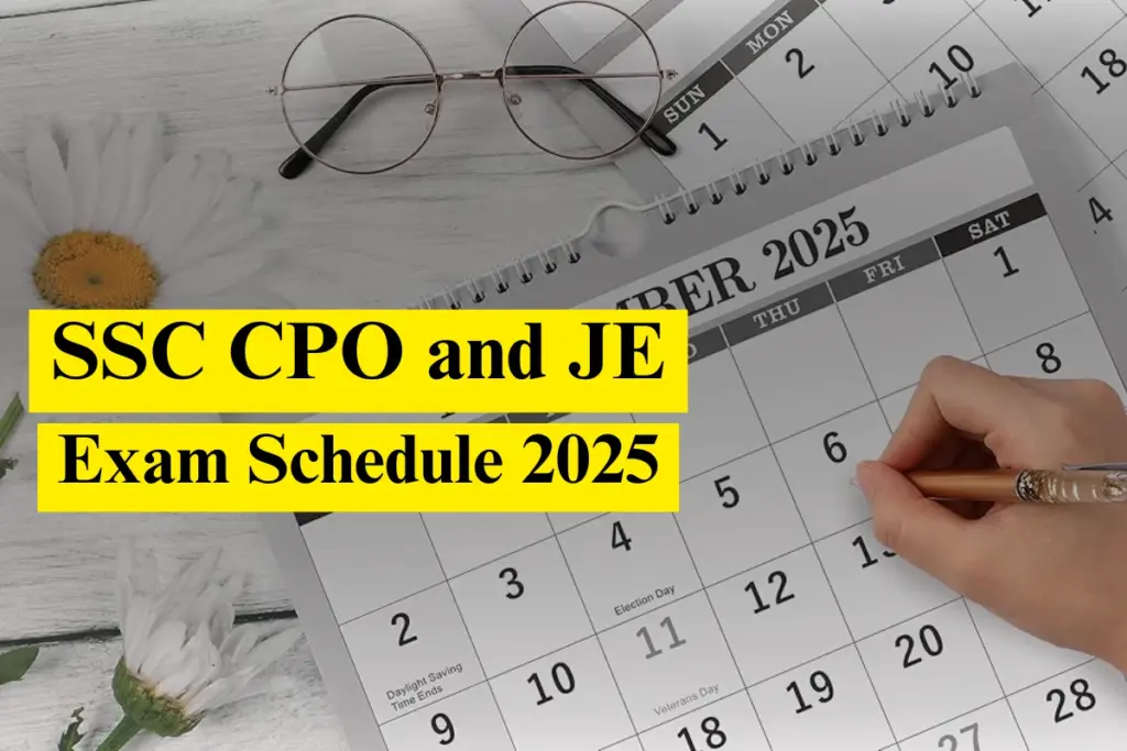 SSC CPO Exam Schedule 2025
