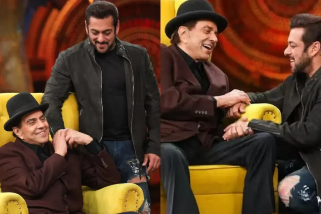 Salman khan Emotional remembers dharmendra on bigg boss 19