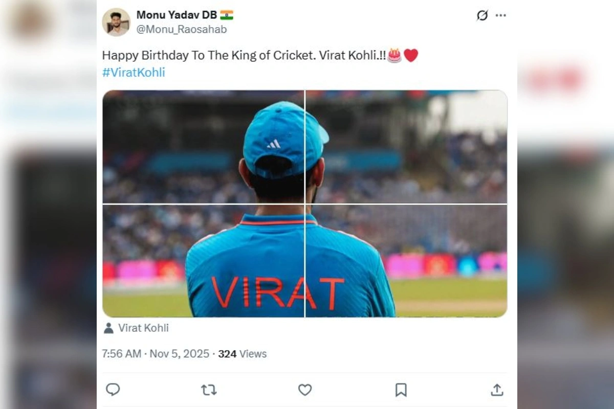 एक्स पर एक यूजर ने लिखा, किंग ऑफ क्रिकेट विराट कोहली को जन्मदिन की बधाई.