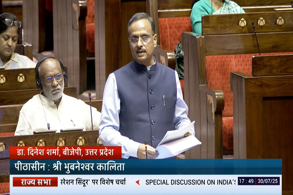 वंदे मातरम पर संसद में गरमाया माहौल, डॉ. दिनेश शर्मा ने कांग्रेस पर साधा निशाना