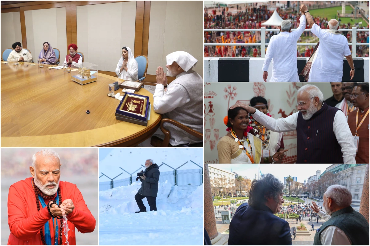 नई दिल्ली में 7 लोक कल्याण मार्ग पर हरदीप सिंह पुरी और सिख प्रतिनिधिमंडल से मिलते हुए पीएम मोदी (PM Modi) ने सिख समुदाय के साथ अपने संबंधों को मजबूत किया. बिहार के बेगूसराय में औंटा-सिमरिया पुल के उद्घाटन पर सीएम नीतीश कुमार के साथ भीड़ का अभिवादन करते हुए पीएम मोदी ने क्षेत्र के विकास के लिए अपनी प्रतिबद्धता जाहिर की. छत्तीसगढ़ के नवा रायपुर में आदिवासी स्वतंत्रता सेनानी संग्रहालय में पीएम मोदी का सहज पल रहा. उत्तर प्रदेश के प्रयागराज में महाकुंभ 2025 के दौरान त्रिवेणी संगम में स्नान करते हुए पीएम मोदी ने धार्मिक सहिष्णुता का उदाहरण पेश किया. जम्मू और कश्मीर के बर्फ से ढके सोनमर्ग में पीएम मोदी ने प्रकृति के साथ जुड़ाव दिखाया. अर्जेंटीना के राष्ट्रपति जेवियर गेरार्डो मीलई के साथ ब्यूनस आयर्स में जनता का अभिवादन करते हुए पीएम मोदी ने वैश्विक मंच पर भारत की प्रतिष्ठा को बढ़ावा दिया.