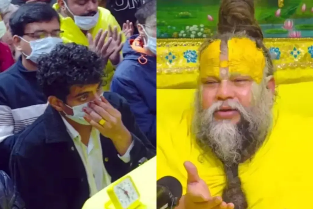 Palash Muchhal Visit Premanand Maharaj