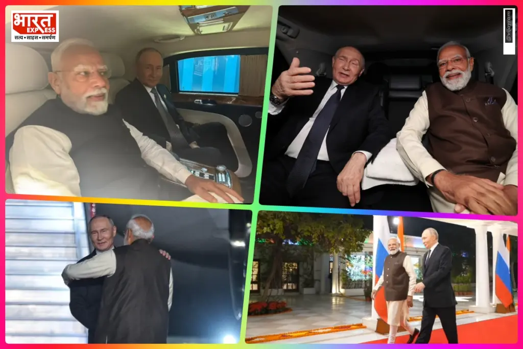 putin india visit pm modi car