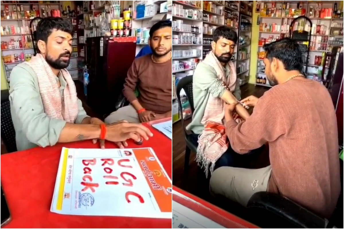 कौशांबी में सवर्ण आर्मी जिलाध्यक्ष ने पीएम को खून से लिखा पत्र, UGC नीतियों पर जताई नाराजगी