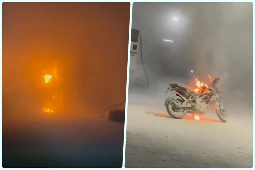 Hamirpur petrol pump fire