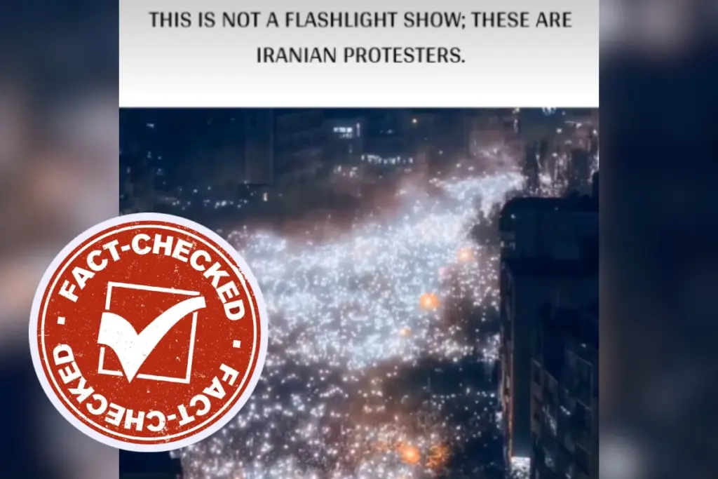 Iran anti-government Protests Flashlight march viral video