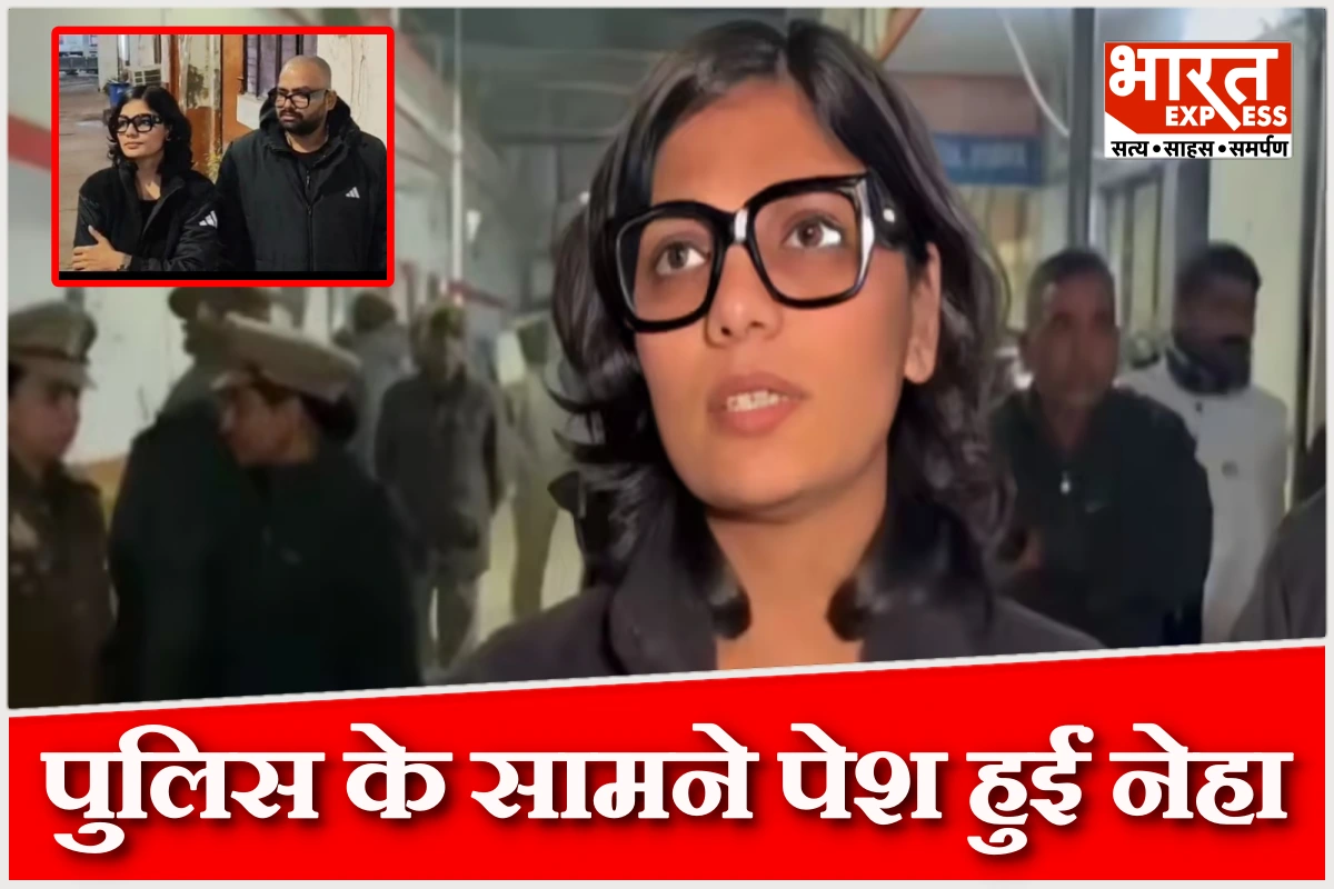 लखनऊ पुलिस के सामने पेश हुईं नेहा सिंह राठौर, पीएम मोदी पर पोस्ट से जुड़ा मामला