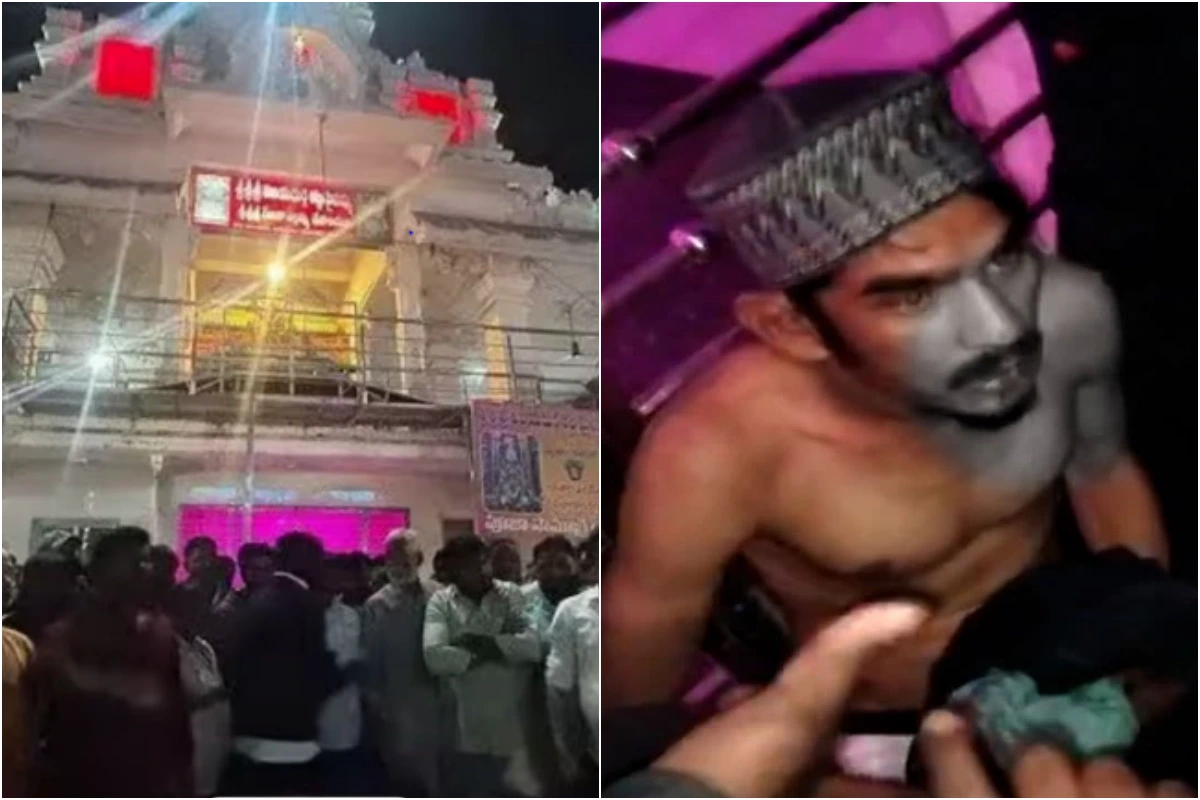 हैदराबाद के सैफलगुड़ा मंदिर में अभद्र घटना, हिरासत में आरोपी, इलाके में तनाव
