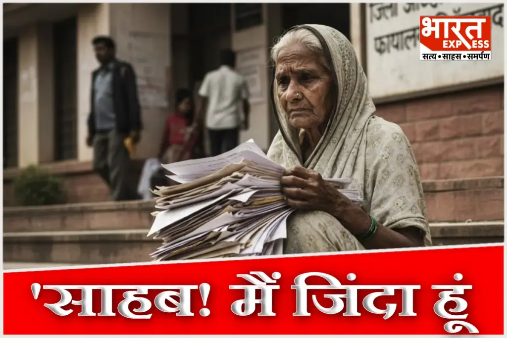 Shocking Negligence in Firozabad Alive Widow Declared Dead Pension Stopped