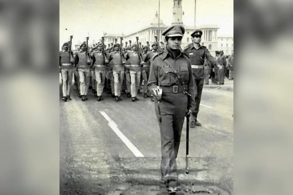 Republic Day Parade 1975 First Woman IPS India Kiran Bedi