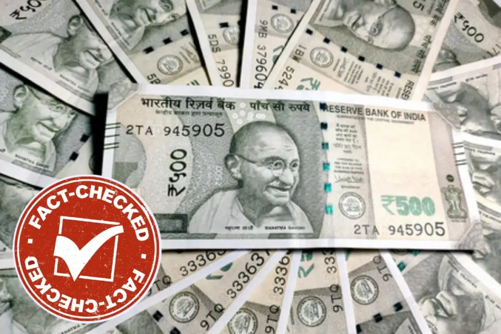 PIB Fact Check 500 Rupee Note